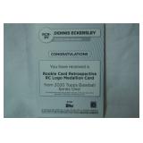 Rookie Card Retrospective RC Logo Medallion Card from 2020 Topps Baseball Series One! "Dennis Eckersley, Cleveland Indians"