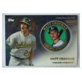 Commemorative Topps Player Medallion Card From 2020 Topps Baseball Series 2, "Matt Chapman, Oakland Athletics"