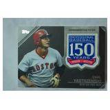 150th Anniversary Commemorative Medallion Card from 2019 Topps Baseball Series Two!  " Carl Yastrzemski, Boston Red Sox"