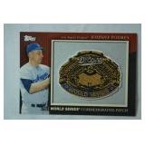 World Series Commemorative Patch Card of Johnny Podres From 2010 Topps Baseball Series 1, Featuring 1963