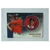 Commemorative Topps Player Medallion Card From 2020 Topps Baseball Series 2, "Rafael Devers, Boston Red Sox"