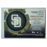 Commemorative Topps Coin Card From 2020 Topps Baseball Updated Series, "FERNANDO TATIS JR., San Diego Padres