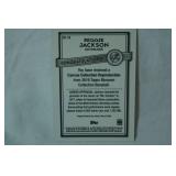 "Reggie Jackson" Outfielder, 2016 Topps Museum Collection Baseball Canvas Repro.