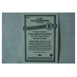 "Carl Yastrzemski" Outfielder, 2016 Topps Museum Collection Baseball Canvas Repro.