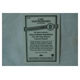 "Carl Yastrzemski" Outfielder, 2016 Topps Museum Collection Baseball Canvas Repro.