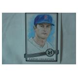 "Carl Yastrzemski" Outfielder, 2016 Topps Museum Collection Baseball Canvas Repro.