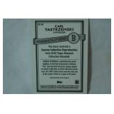 "Carl Yastrzemski" Outfielder, 2016 Topps Museum Collection Baseball Canvas Repro.