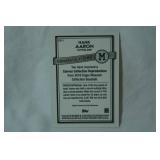 "Hank Jr." Outfielder, 2016 Topps Museum Collection Baseball Canvas Repro.