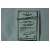 "Cal Ripken Jr." Shortstop, 2016 Topps Museum Collection Baseball Canvas Repro.