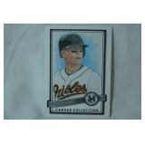 "Cal Ripken Jr." Shortstop, 2016 Topps Museum Collection Baseball Canvas Repro.