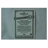 "Cal Ripken Jr." Shortstop, 2016 Topps Museum Collection Baseball Canvas Repro.