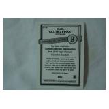 "Carl Yastrzemski" Outfielder, 2016 Topps Museum Collection Baseball Canvas Repro.