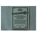 "Bryce Harper" Outfielder, 2016 Topps Museum Collection Baseball Canvas Repro.