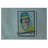 "Rollie Fingers" Pitcher, 2016 Topps Museum Collection Baseball Canvas Repro.