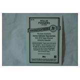 "Rollie Fingers" Pitcher, 2016 Topps Museum Collection Baseball Canvas Repro.