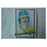 "Rollie Fingers" Pitcher, 2016 Topps Museum Collection Baseball Canvas Repro.