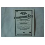 "Rollie Fingers" Pitcher, 2016 Topps Museum Collection Baseball Canvas Repro.