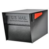 Mail Boss 7526 Mail Manager Street Safe Locking Security Mailbox, Black