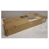 mDesign Storage Dresser End/Side Table Night Stand Furniture Unit - Small Standing Organizer for Bedroom, Office, Living Room, and Closet - 3 Drawer Removable Fabric Bins - Gray/White