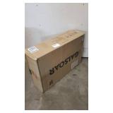 Galsoar Bar Cart Solid Wood for The Home Bar & Serving Carts on Wheels Liquor Cart with Glass Holder Mini Mobile Bar Cart with Removable Tray 3 Tier Rustic Industrial Trolley Grey White