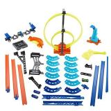 Hot Wheels Track Builder Vertical Launch Set 50 Inches High 3 Stunt Configurations Ages 6 to 10 3M Command Strips [Amazon Exclusive]