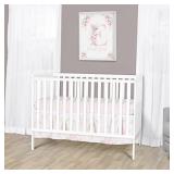 Dream On Me Synergy 5-in-1 Convertible Crib in White, Greenguard Gold Certified