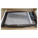 Side Table End Table, Vintage C Shaped Couch Table for Sofa Laptop Coffee Snack, Dark Walnut