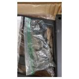 Side Table End Table, Vintage C Shaped Couch Table for Sofa Laptop Coffee Snack, Dark Walnut