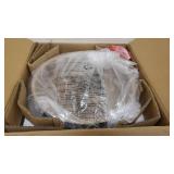 FEMILA 14inch Flush Mount Ceiling Light, 2-Light Close to Ceiling Light Fixture, Black Gold Finish, 4FH44-F BK+G