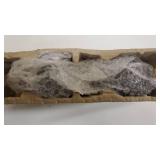 KAMANINA 1 Inch Curtain Rod Telescoping Single Drapery Rod 36 to 72 Inches (3-6 Feet), Netted Texture Finials, Antique Bronze