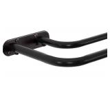 Double Curtain Rod Wrap Around Curtain Rods For Window 36 to 72 Inch Black Wrap Curtain Rod , Adjustable Length 36-72 Inch, Black