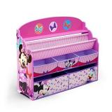Delta Children Deluxe Book & Toy Organizer, Disney Minnie Mouse