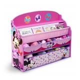 Delta Children Deluxe Book & Toy Organizer, Disney Minnie Mouse