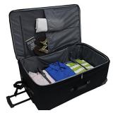 Travel Select Amsterdam Expandable Rolling Upright Luggage, Orange, Checked-Large 29-Inch