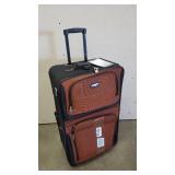 Travel Select Amsterdam Expandable Rolling Upright Luggage, Orange, Checked-Large 29-Inch