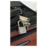 Travel Select Amsterdam Expandable Rolling Upright Luggage, Orange, Checked-Large 29-Inch