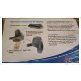 Reading Pillow Bed Wedge Large Adult Backrest Lounge Cushion with Arms and Pockets | Back Support for Sitting Up in Bed / Couch for GERD Heartburn Bedrest by ComfortSpa (Grey)