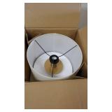 Brand Gold Bedside Table Desk Lamp with Light Bulb - 18 Inches, Linen Shade