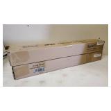 Lot of 2 Total (2 Boxes) Barrina LED Shop Light 2ft, 20W 2500LM 5000K, T8 LED Light Fixture, Clear Cover, Ceiling and Utility Shop Light, Linkable Tube Lights, Shop Lights for Room, Garage, Workbench,