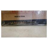 VASAGLE Blanket Ladder, Leaning Ladder Shelf, 5-Tier Towel Rack, 65 cm Wide, Steel Frame, for Blankets, Towels, Scarves, Industrial Style, Rustic Brown and Black LLS011B01