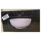 THE SALAD PRO LARGE SERVING BOWLS, 80 oz Big Bowl for Salad, Fruit, Ramen, Soup, Pasta, Cereal  Set of 2 White Large 9" Mixing Bowls - Microwave, Oven & Dishwasher Safe Kitchen Counter Serving Bowls