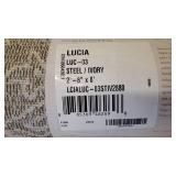 Loloi II Lucia Oriental Steel / Ivory Area Rug, 2