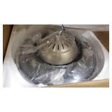 NUTCRUST Retractable Modern Ceiling Fan with Light and Bluetooth Speaker, 7 Colors Change Bluetooth Speaker Music Player Modern Ceiling Fan Chandelier with Remote Control 42 Inch 36W Replaceable Panel