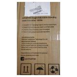 ATUMTEK Standing Desk Converter, 32 Inch Height Adjustable Sit to Stand Desk Riser, Home Office Dual Monitor and Laptop Tabletop Workstation with Wide Keyboard Tray, Black