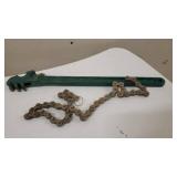 16 Inch Heavy Duty Reversible Chain Wrench fits 1.5" to 7.5" Diameter Oil Filter Wrench, Adjustable Oil Fuel Filter Chain Wrench Pipe Fittings Tools Spanner