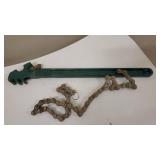 16 Inch Heavy Duty Reversible Chain Wrench fits 1.5" to 7.5" Diameter Oil Filter Wrench, Adjustable Oil Fuel Filter Chain Wrench Pipe Fittings Tools Spanner