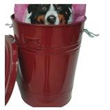 Houston International 5802E XR Steel 16-Gallon Storage Container, Red, Lid Not Included