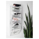 10 Sections Hanging Files Wall Mounted Metal Mesh Document File Organizer Magazine Holder Rack Organize Racks Multipurpose Use To Display Files, Magazine, Newspapers *Actual Item is Black, Stock Photo