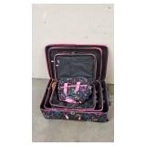 Rockland Fashion Softside Upright Luggage Set, Peace, 4-Piece (14/19/24/28)