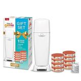 Playtex Diaper Genie Baby Registry Set, Includes 1 Diaper Genie Complete Diaper Pail, 8 Diaper Genie Clean Laundry Scent Refills and 8 Diaper Genie Carbon Filters For Odor Control